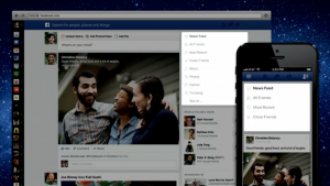 Facebook new newsfeed - choice of feeds